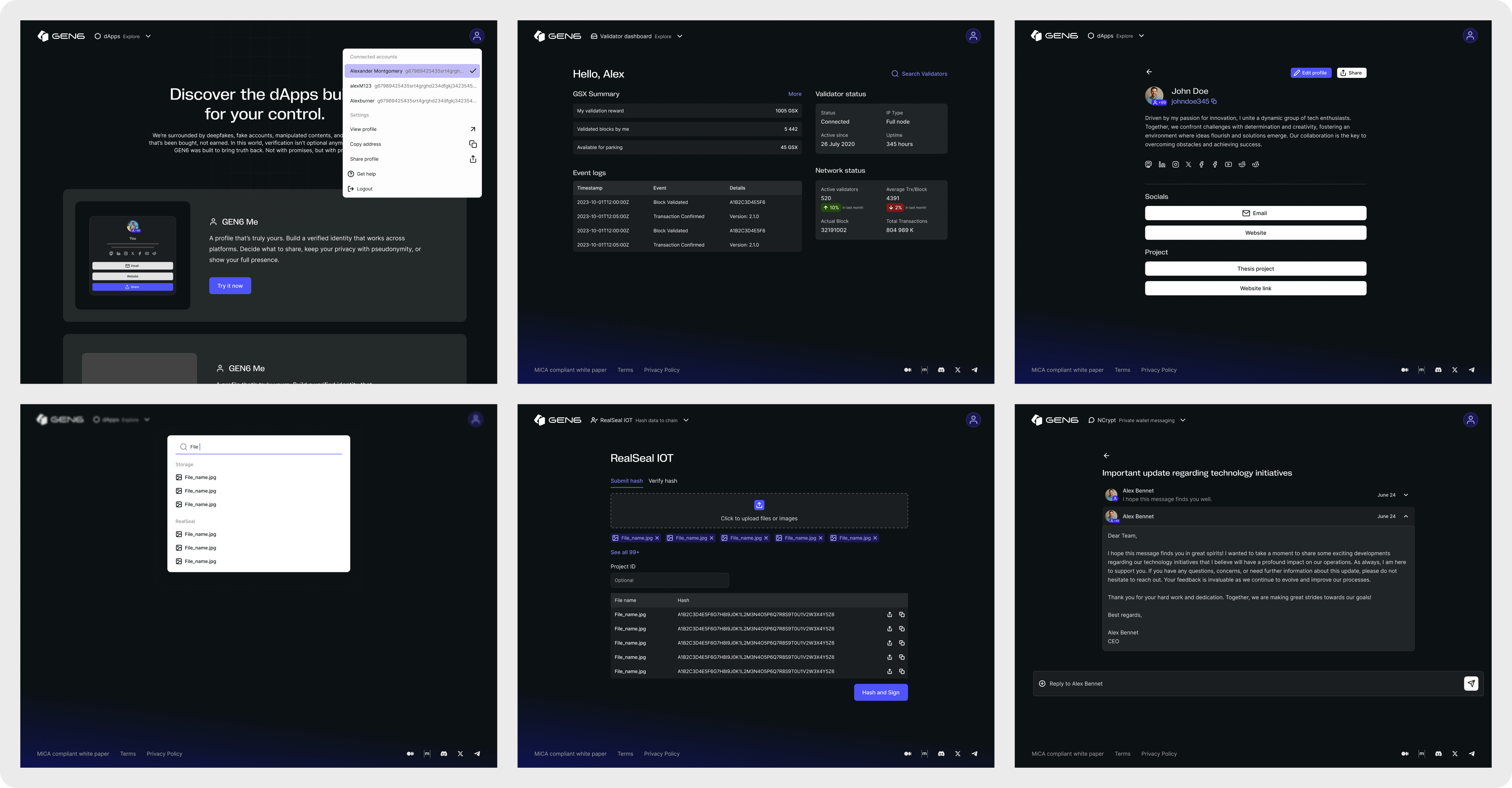 GEN6 dapps website